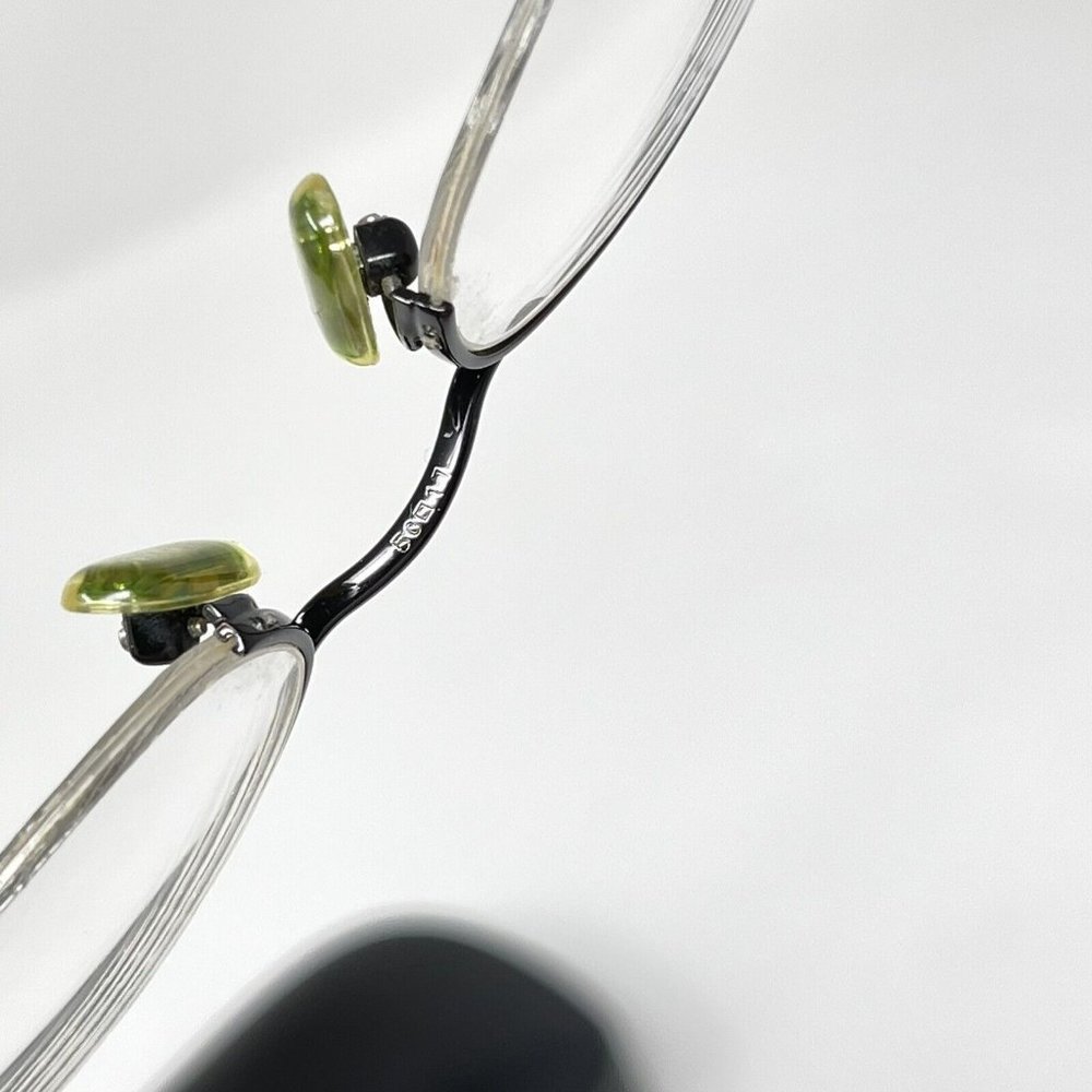 COACH  HANNAH Eyeglasses Frame Half Rimless 50 [] 17-135 Black - Picture 6 of 11